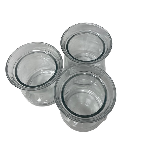 Three Glass Container Spice Jars With Cork Lids - Picture 4 of 5